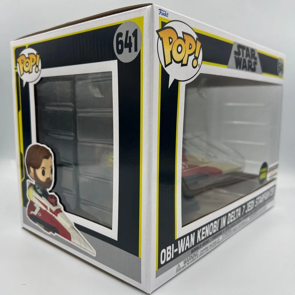 Funko Pop! Star Wars Obi-Wan Kenobi in Delta 7 Jedi Starfighter Amazon Exclusive